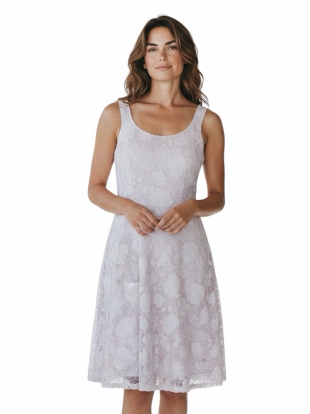 Loft Ann Taylor Silk Elegant Lavender Floral Dress
